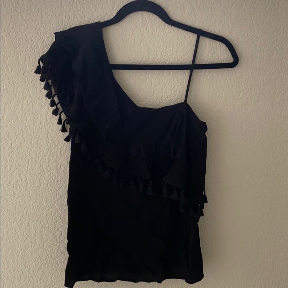 Francesca’s Black Fiesta Top